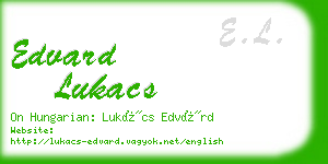 edvard lukacs business card